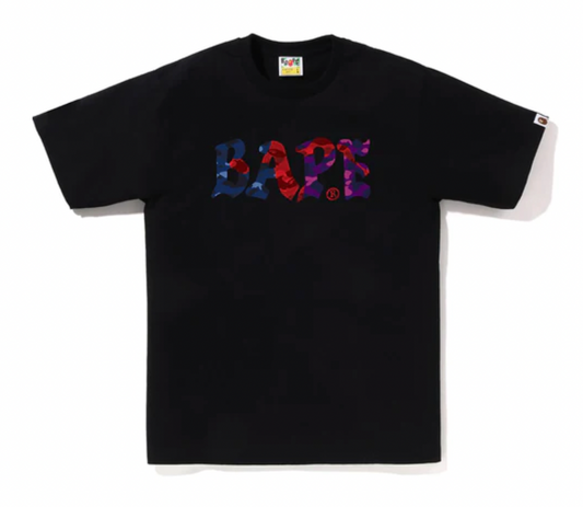 Bape Color Camo Crazy Bape Logo Black