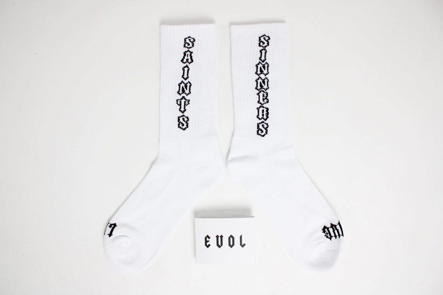 Evol Saints v. Sinners Socks