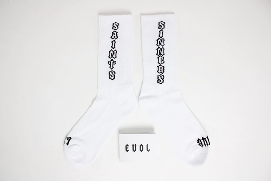 Evol Saints v. Sinners Socks