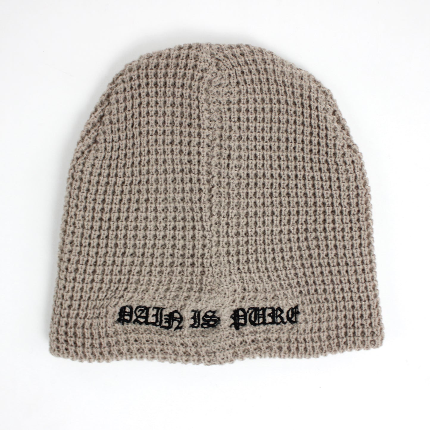 Pain Is Pure 'Pure' Logo Textured Beanie Tan/Black