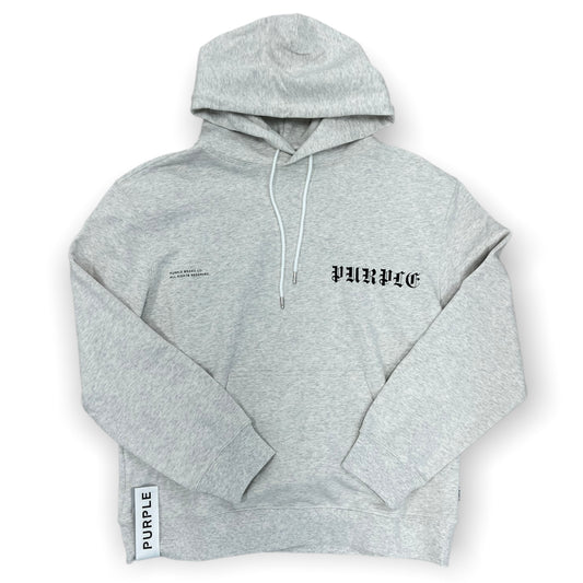 Purple Brand French Terry Po Hoody Gothic Heather Grey