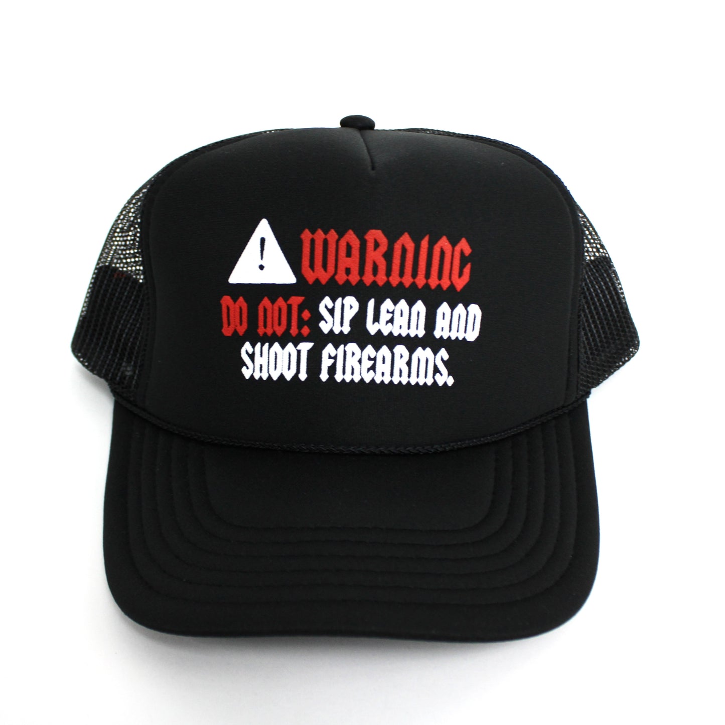 EVOL Warning Trucker Black and Red