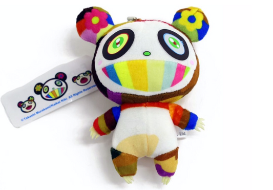 Takashi Murakami Mini Panda Plush Keychain Multi
