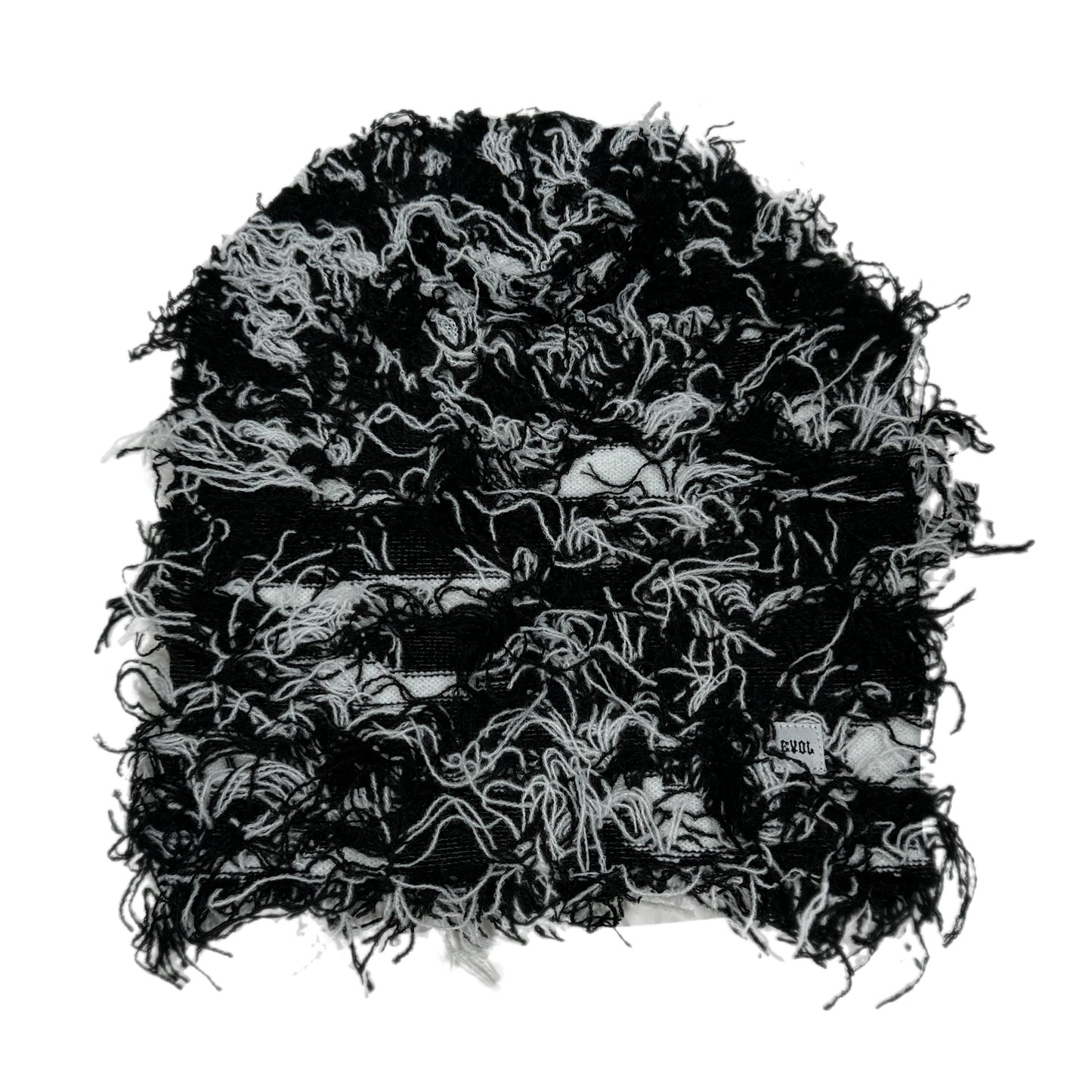EVOL Loose Knit Allover Beanie Black/White