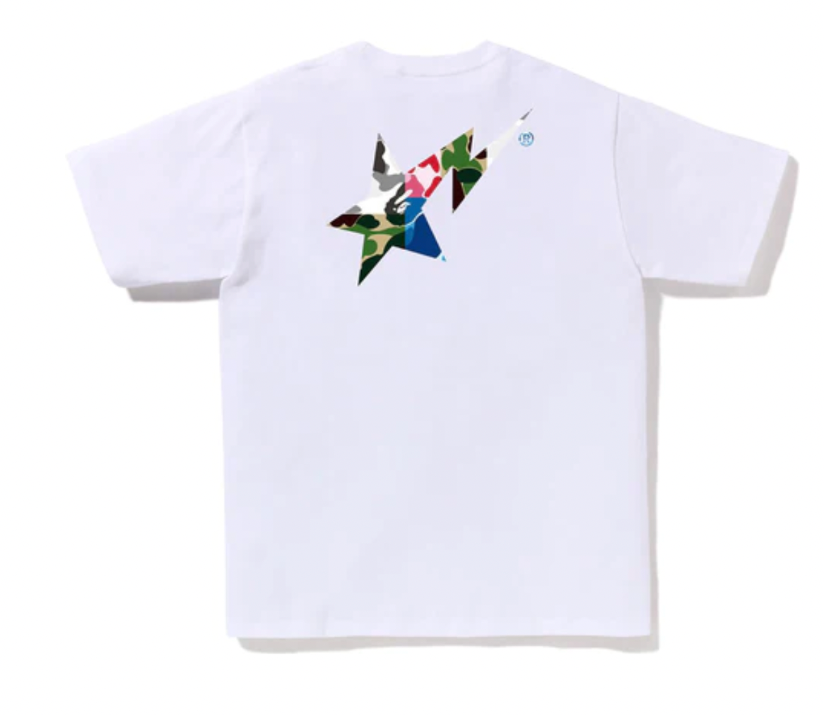 BAPE CRAZY BAPESTA LOGO TEE WHITE (SS23)