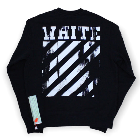 off white black crewneck white diagonal crewneck