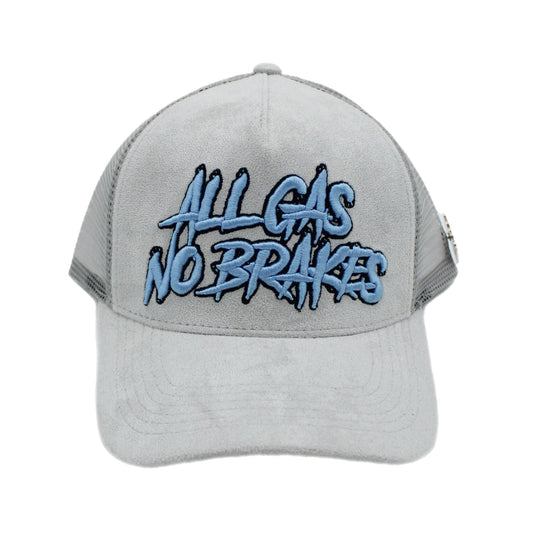 EVOL All Gas No Breaks Suede Trucker Hat Grey/Blue