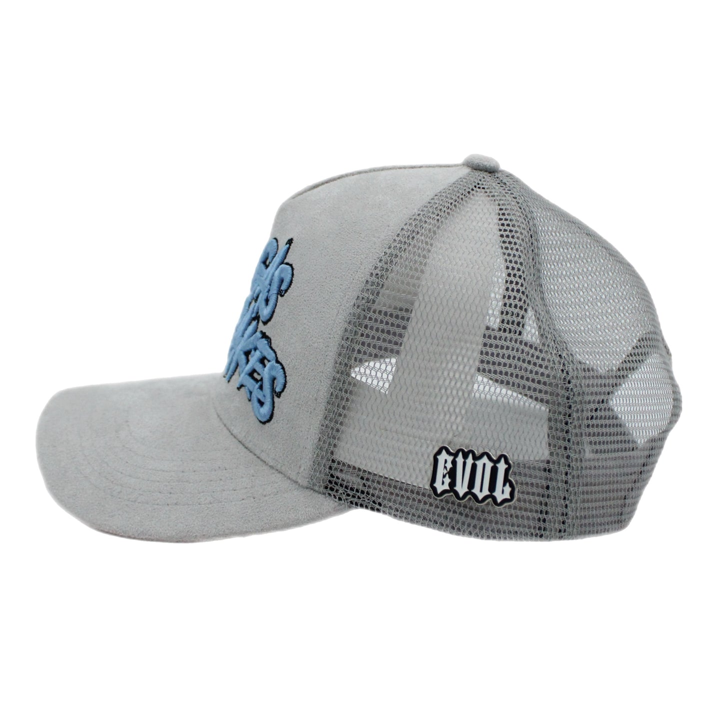 EVOL All Gas No Breaks Suede Trucker Hat Grey/Blue