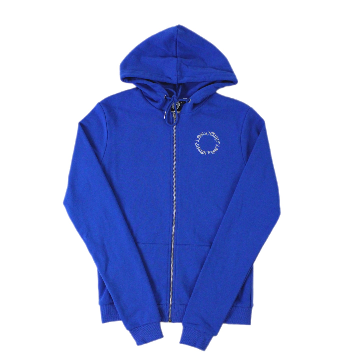 Lonely Nights Classic Hoodie Blue and White