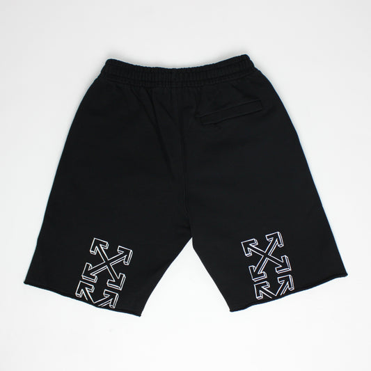 OFF-WHITE OUTLINE MARKER ARROWS SWEATSHORTS BLACK/WHITE