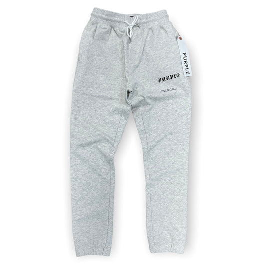 Purple Brand French Terry Po Sweat pants Heather Grey