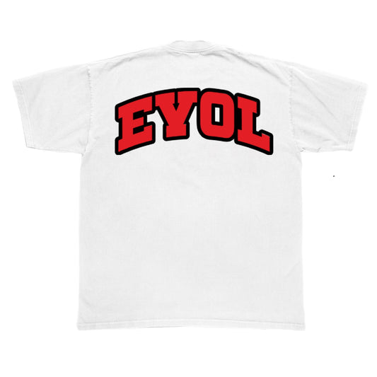 EVOL 777 Tee White And Red