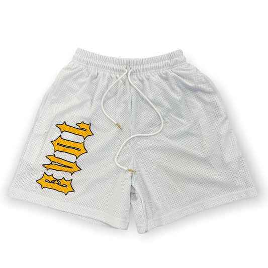 EVOL F*ck Love Shorts White and Yellow