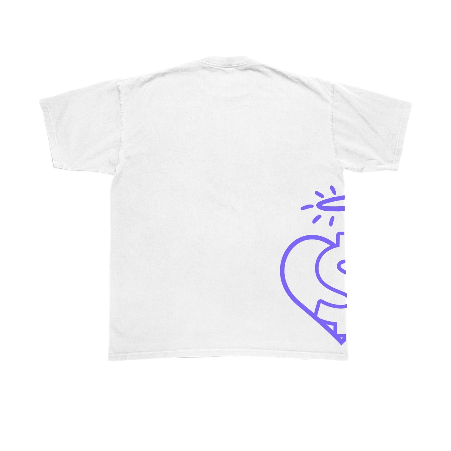 EVOL Side Logo Shirt White/Purple