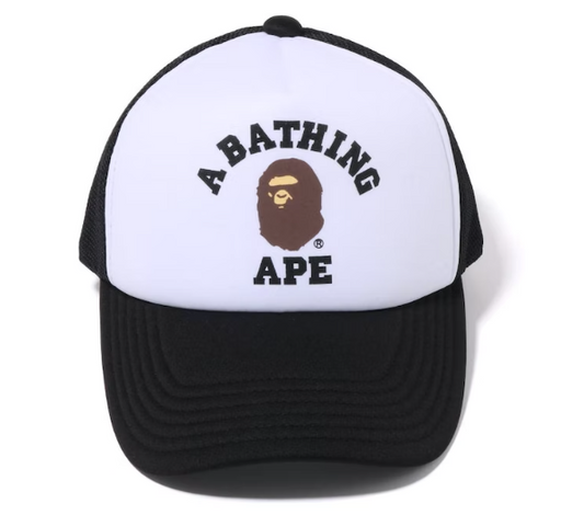 BAPE College Mesh Trucker Cap