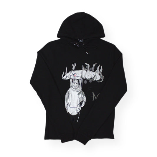 EVOL NIGHTS Trapped Soul Hoodie Black and Grey