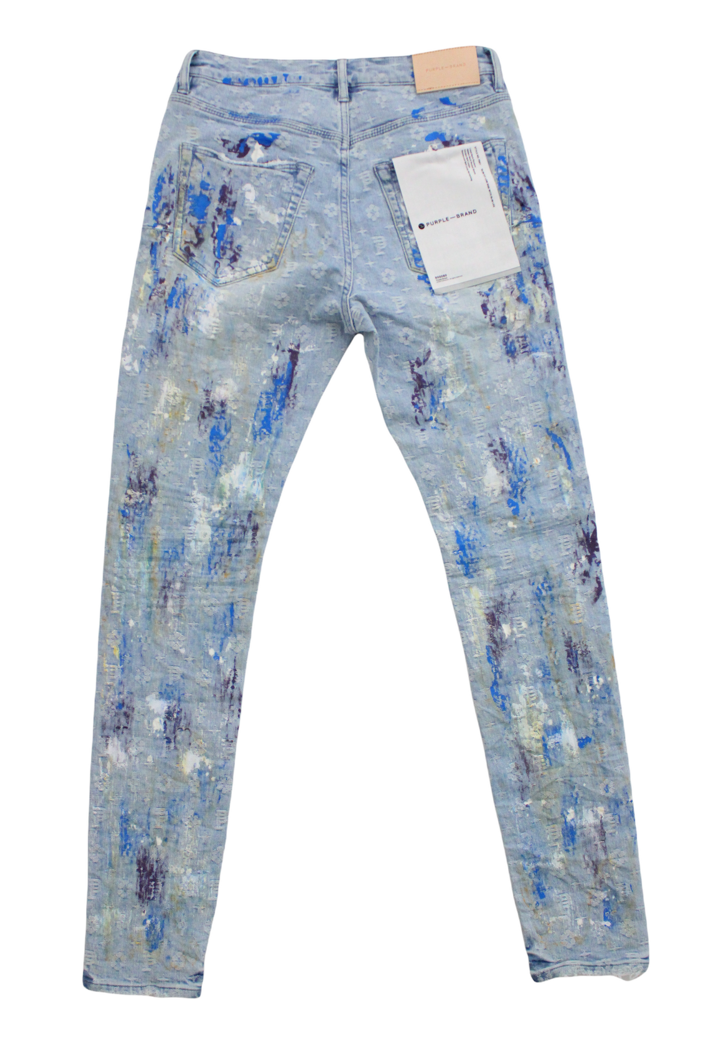 Purple Brand Paint Over Light Bleach Jacquard Monogram