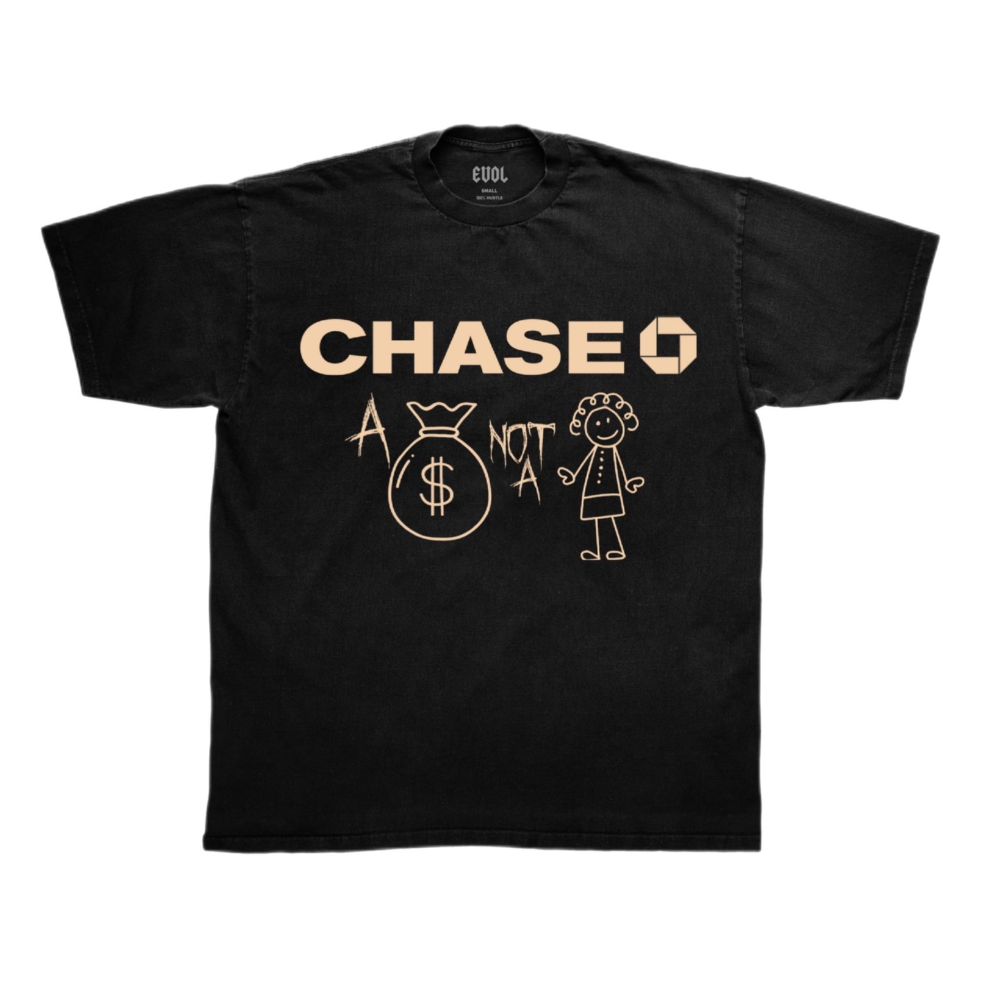 EVOL Chase Tee Black/Cream
