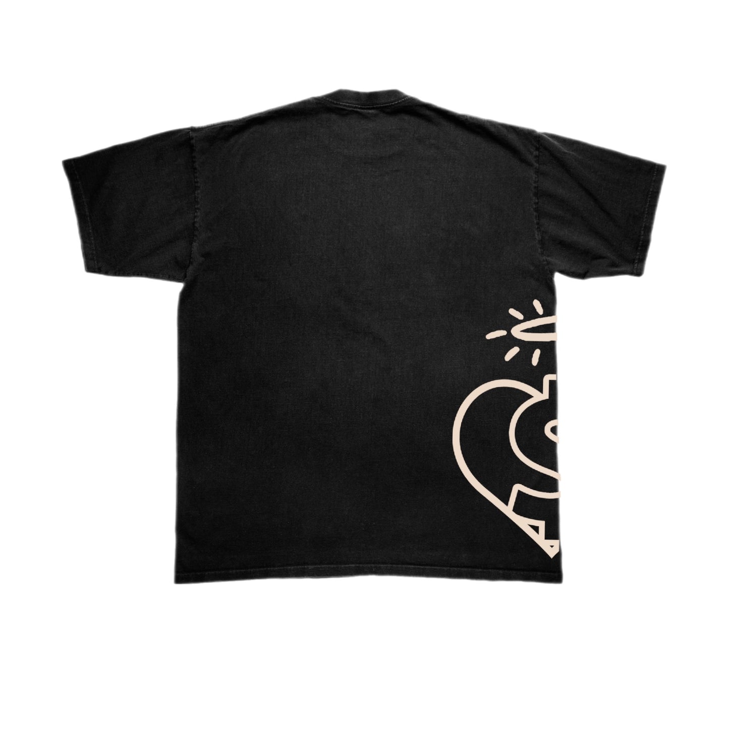 Evol Side Logo Shirt Black/Cream