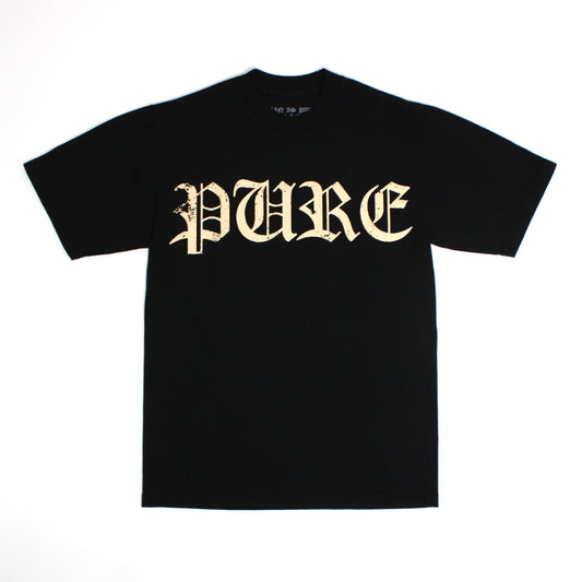 PAIN IS PURE THE REAPER ALMOST GOT ME TEE BLACK/CREAM