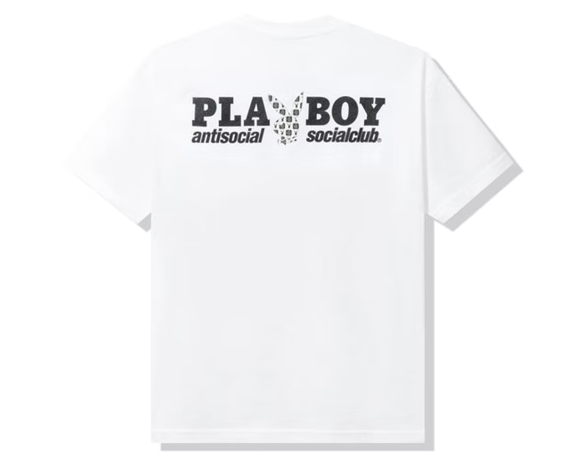 Anti Social Social Club Playboy x ASSC Checkered White Tee