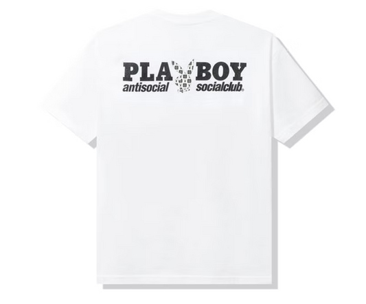 Anti Social Social Club Playboy x ASSC Checkered White Tee