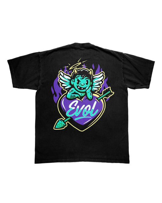 EVOL Little Devil Shirt Black With Purple