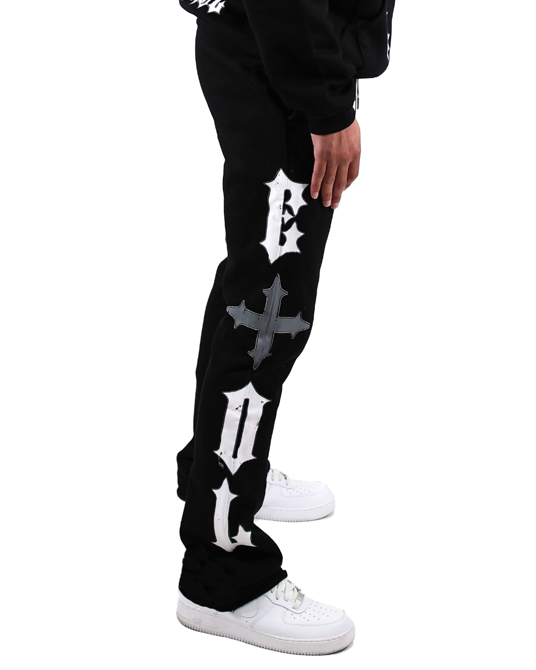 EVOL + VE Love is Evol Flare Sweats Black