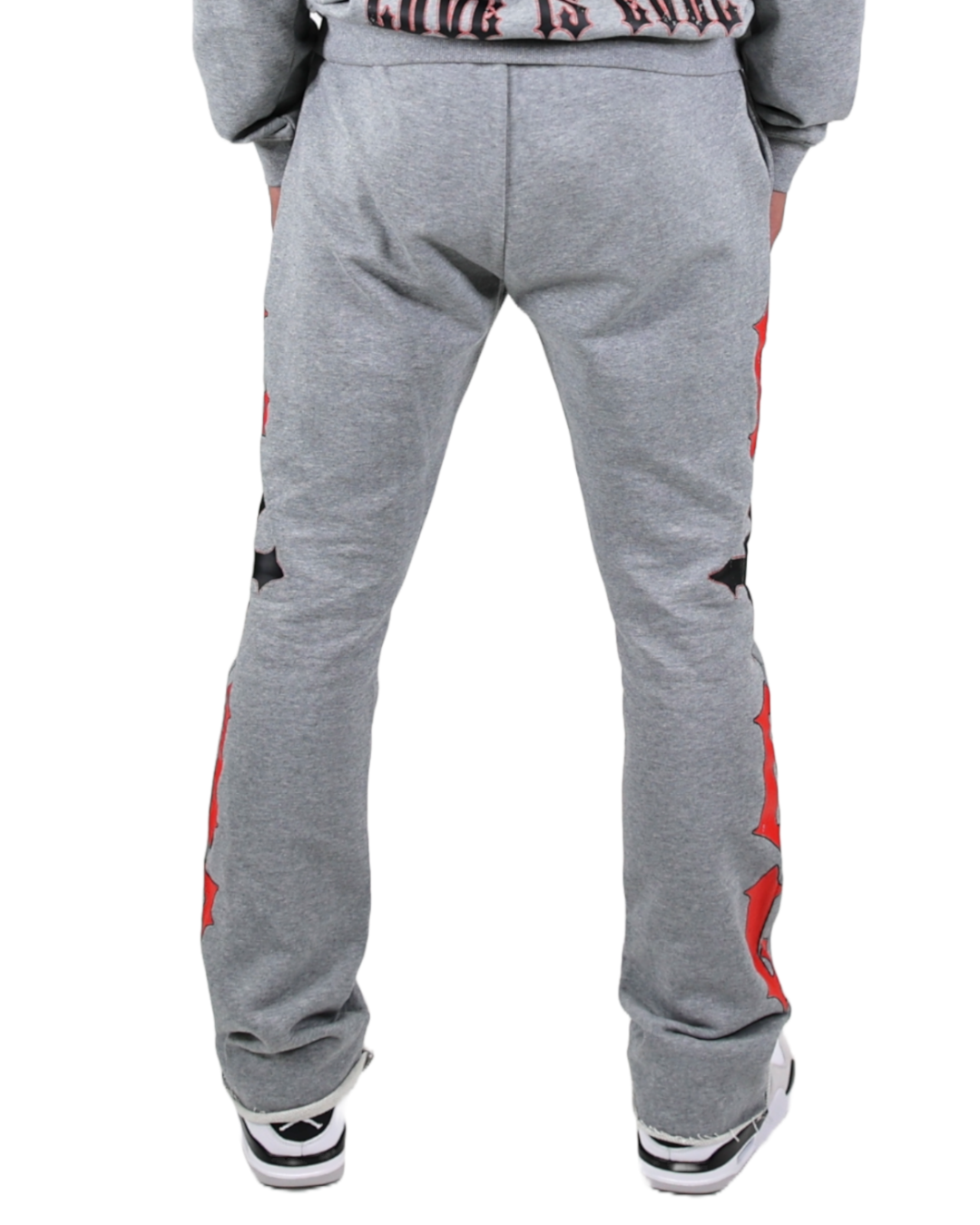 EVOL + VE Love is Evol Flare Sweats Grey