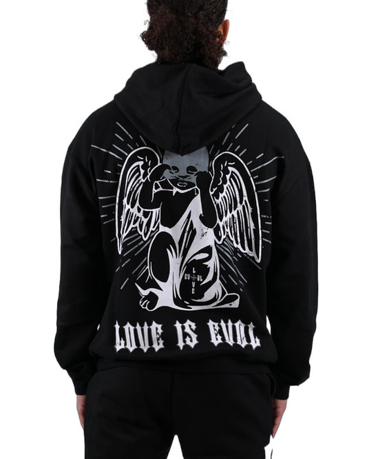 EVOL + VE Love is Evol Hoodie Black