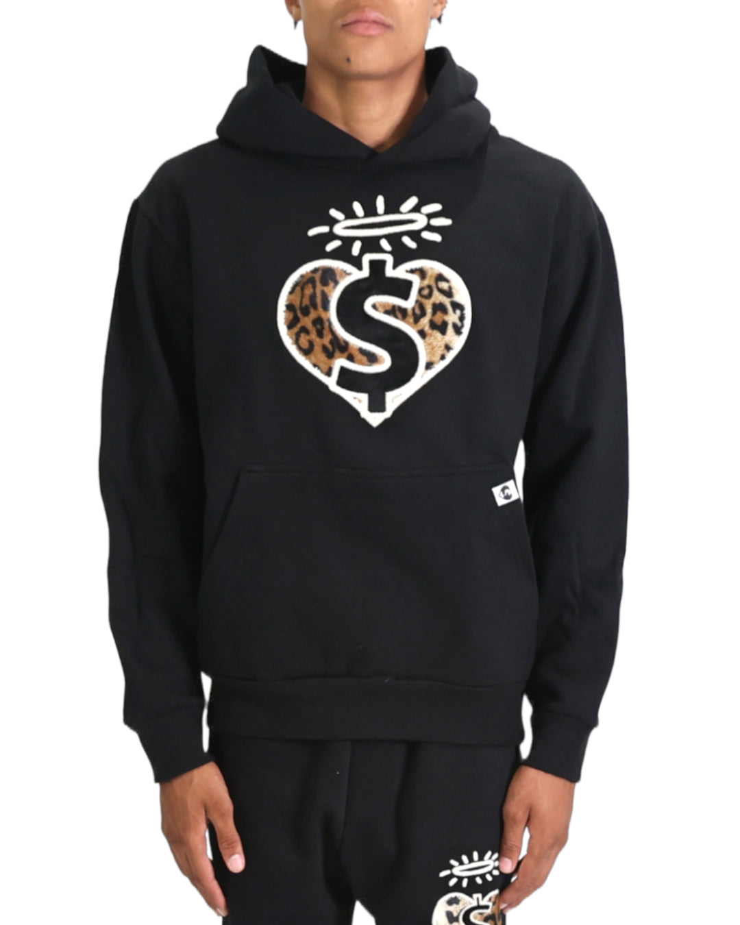 EVOL For The Love Of Money Hoodie Black/Cheetah