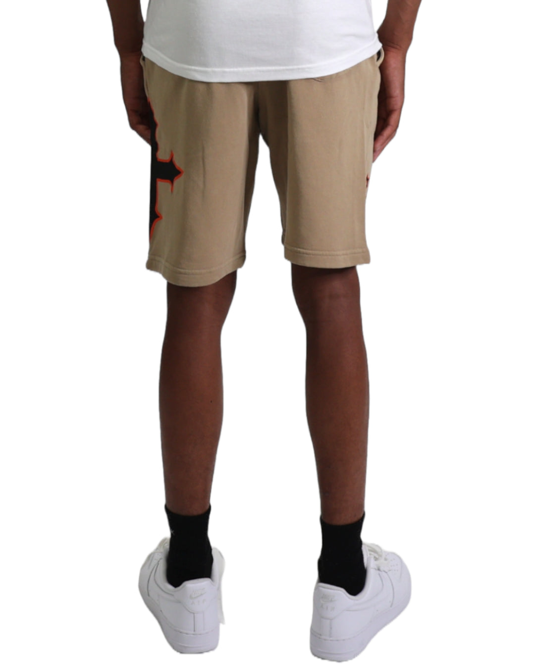 EVOL+VE From Simple To Complex Logo Shorts Cream/Orange