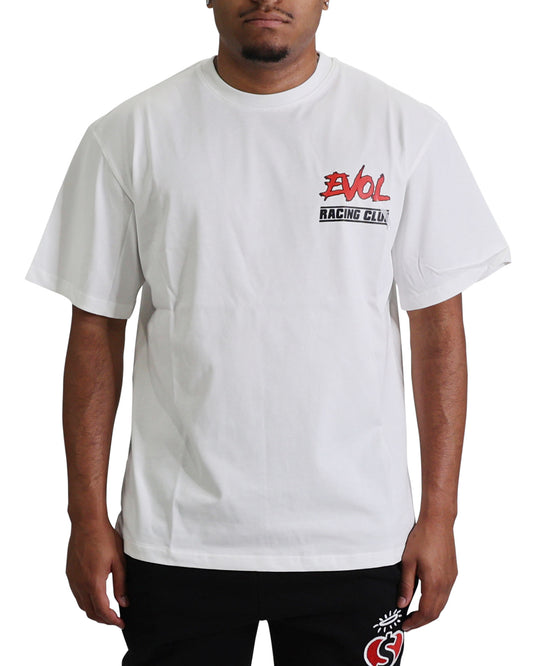 Evol All Gas No Breaks Tee White/Red