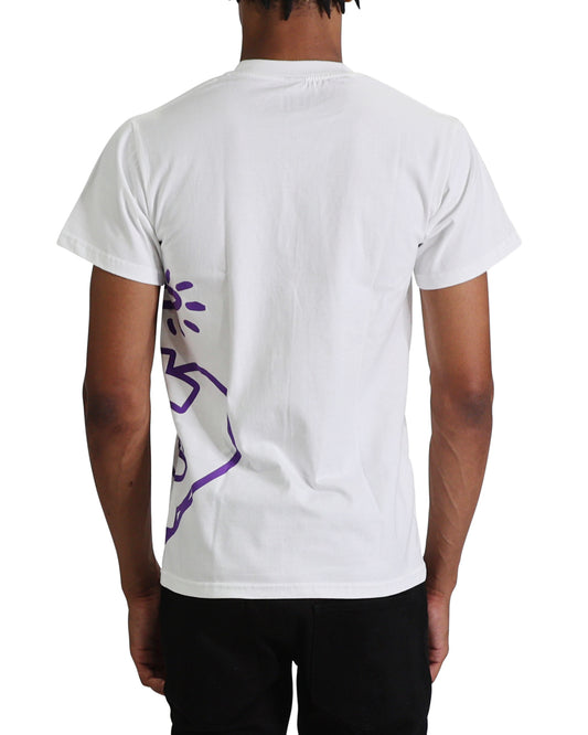 EVOL Side Logo Shirt White/Purple