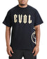 Evol Side Logo Shirt Black/Cream