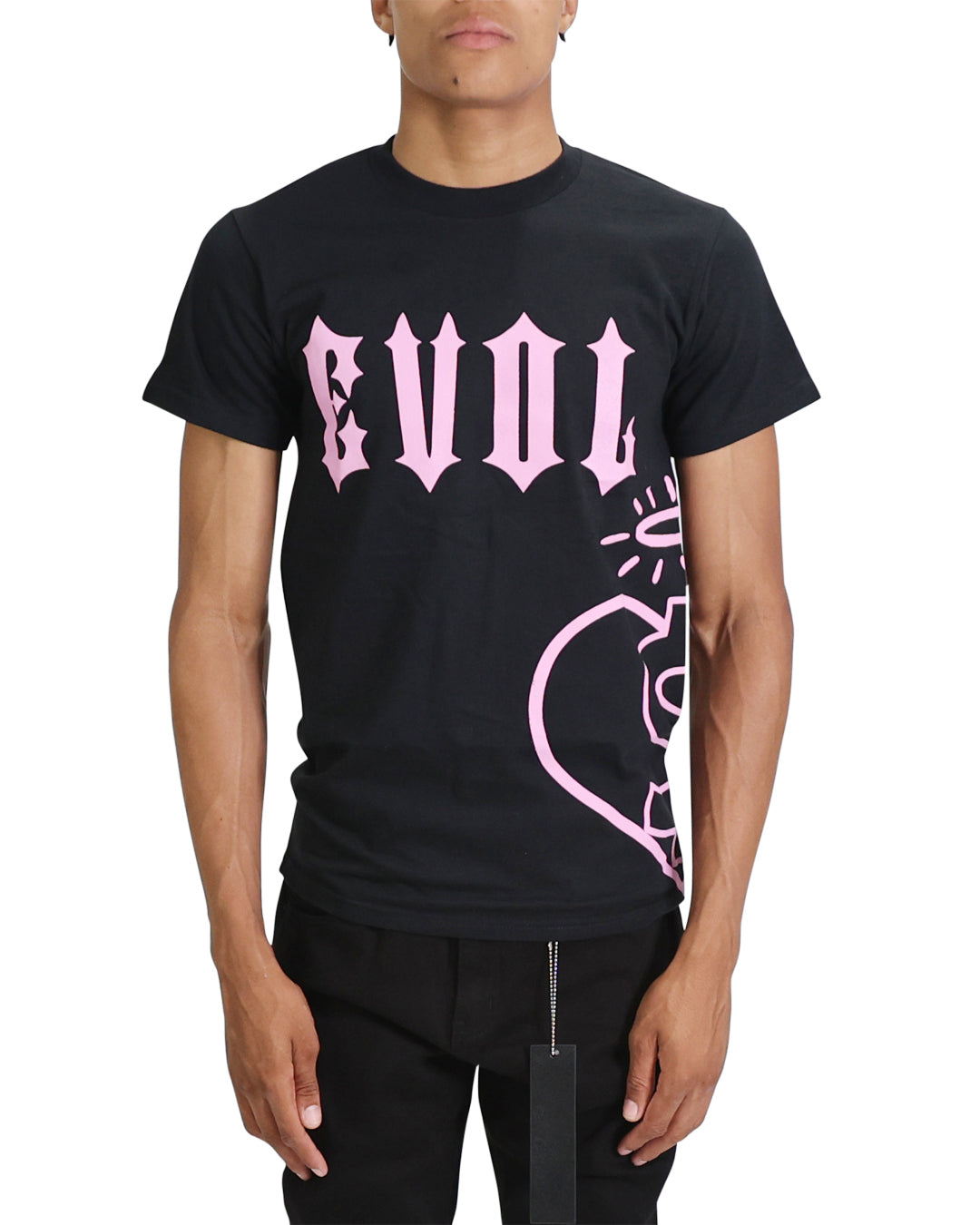 Evol Side Logo Shirt Black/Pink