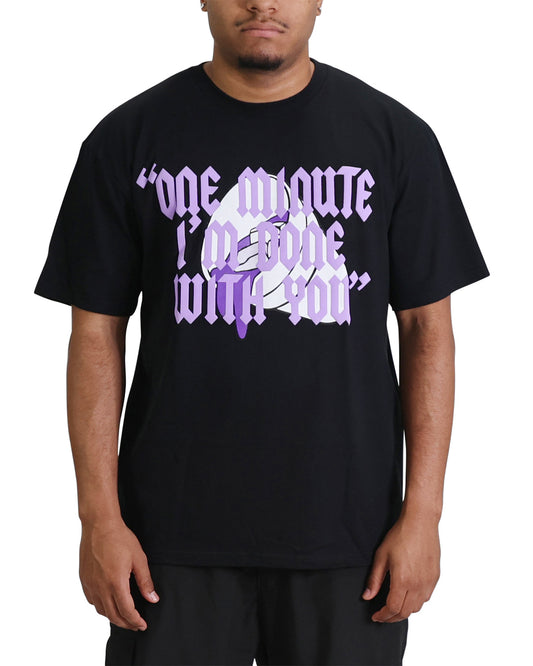 EVOL Double Cup Tee Black/Purple