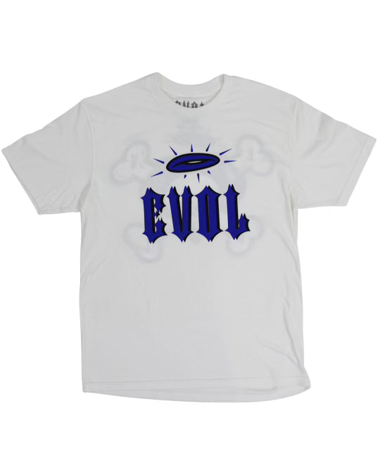 EVOL Halo Over Skull Tee White/Blue/Black