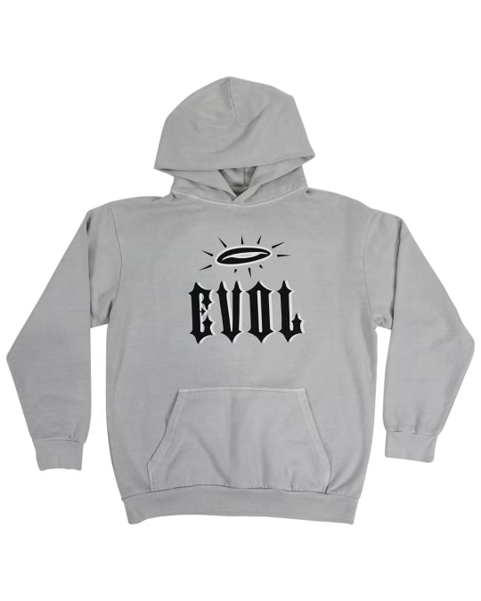 EVOL Halo Over Skull Hoodie Grey/Black/White