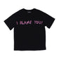 EVOL I BLAME YOU TEE BLACK/BLUE/PINK