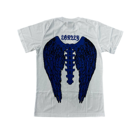 Lonely Nights Hawk Tee White/Blue