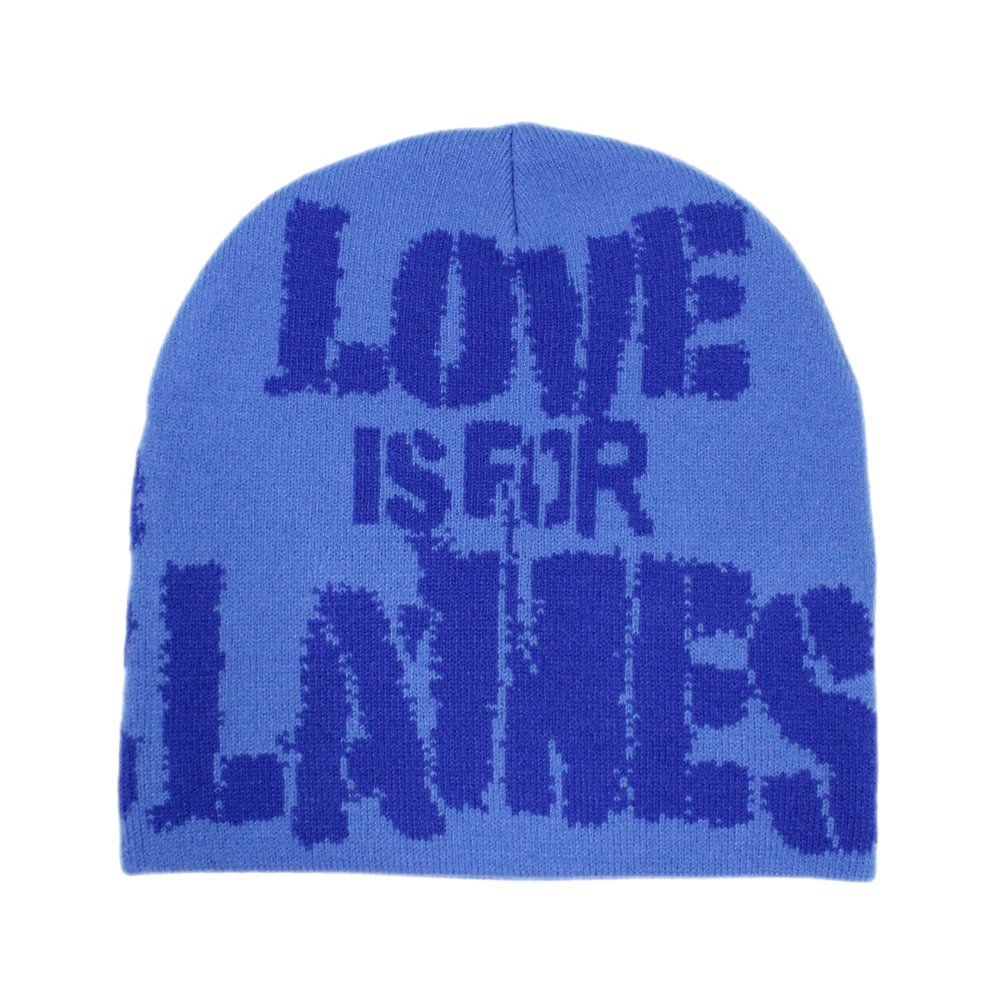 EVOL Love Is for Lames Beanie Blue On Blue