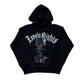 Lonely Nights Ambition Rhinestone Hoodie Black