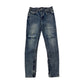 Lonely Nights Ankle Snap-Zip Blue Denim