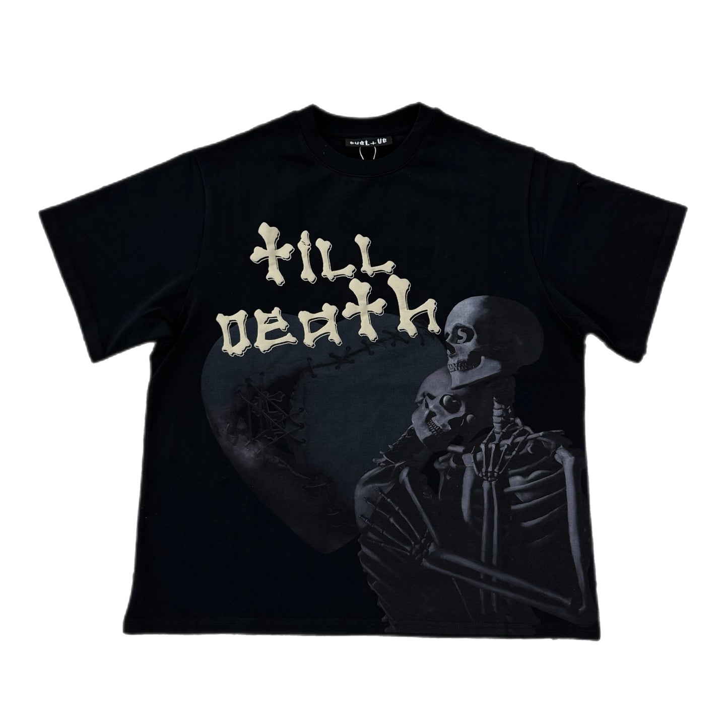 EVOL+VE Till Death Skeleton Heavy Tee Black
