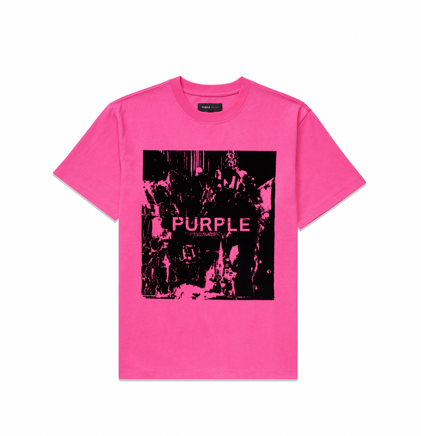 Purple Brand Heavy Jersey Ss Tee Hot Pink/Black Graphic
