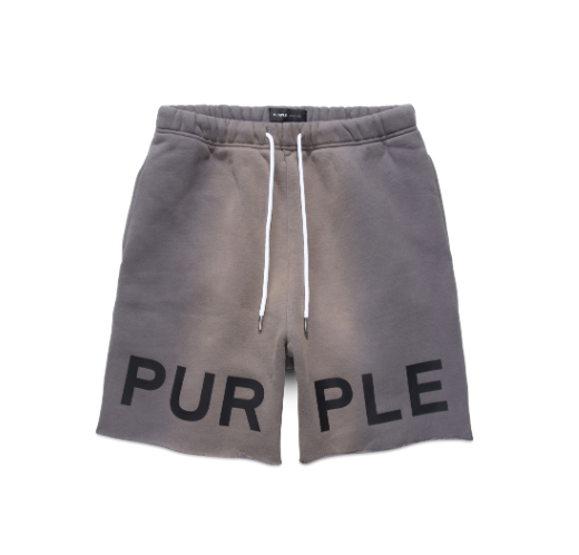 Purple Brand Hwt Fleece Short Charcoal Jumbo