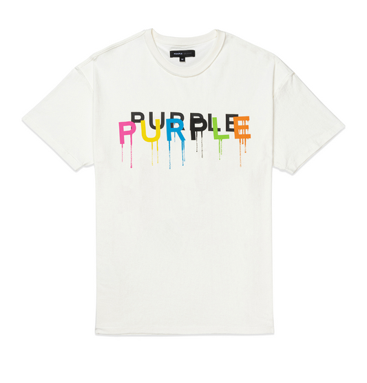 Purple Brand Textured Inside Out Tee multi color drip