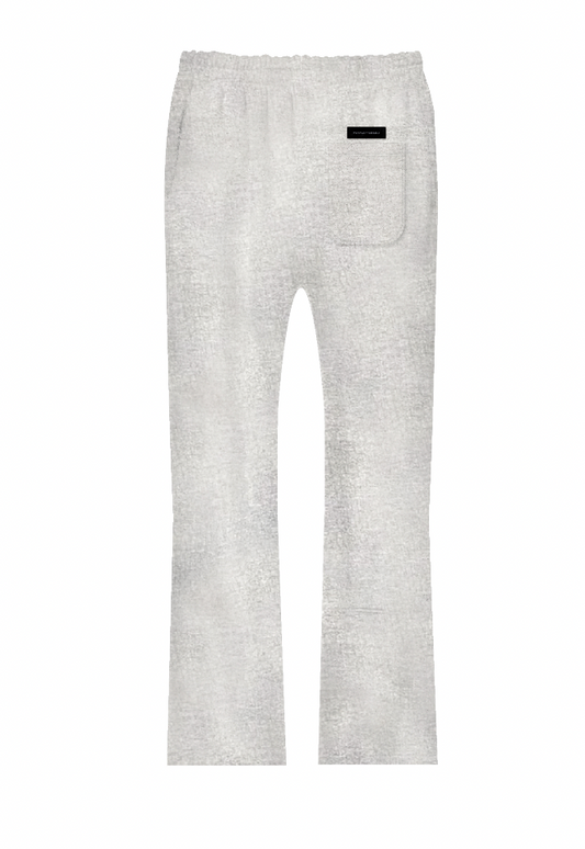 Purple Brand Hwt Fleece Flared Pant Grey and red