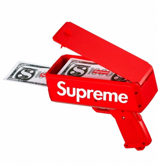 Supreme Cash Cannon Money Gun Red SS17